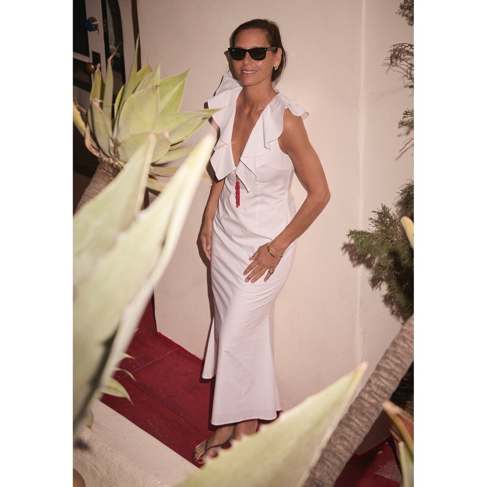 Few Moda White Charm Cotton Dress / Size 6 / NWT & Still in Bag / MSRP $172.50